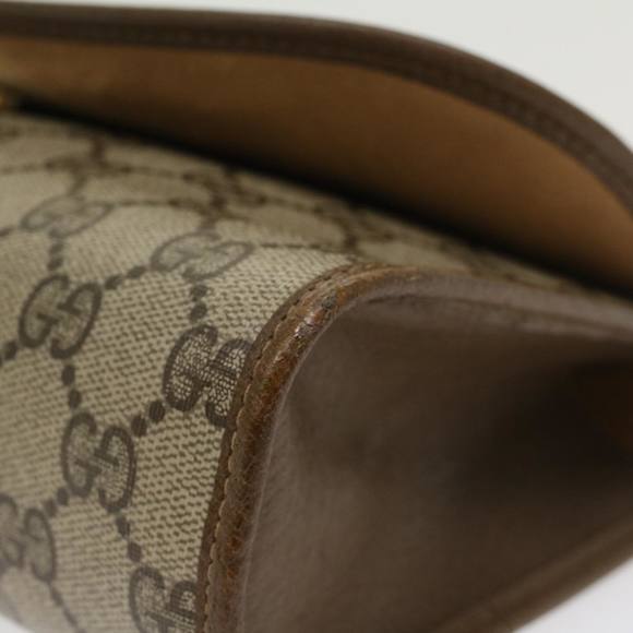 GUCCI GG Canvas Web Sherry Line Clutch Bag Beige Red Green 89 01 030 Auth 43905 - Picture 14 of 16